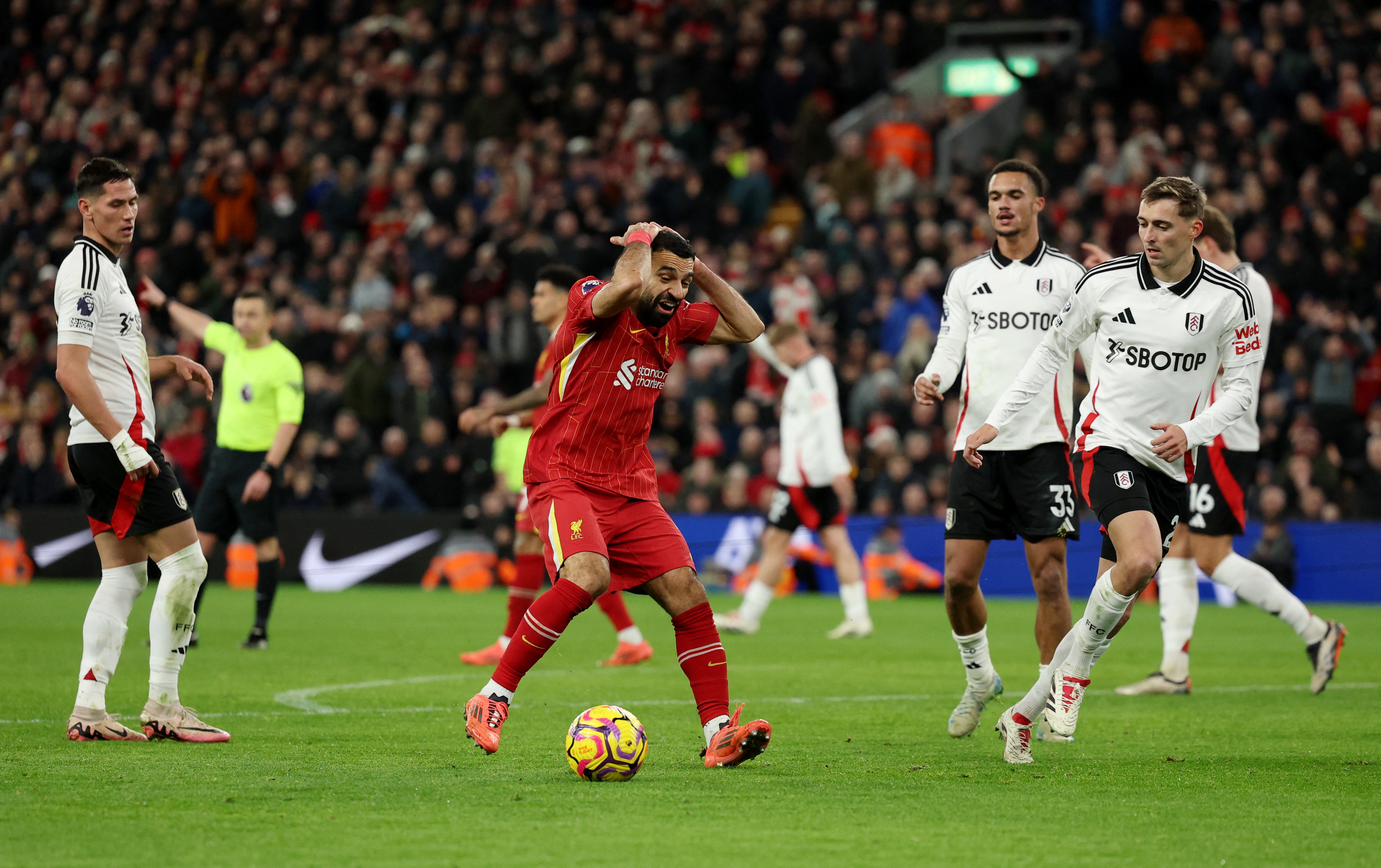 image Late Jota goal salvages draw for Liverpool against Fulham