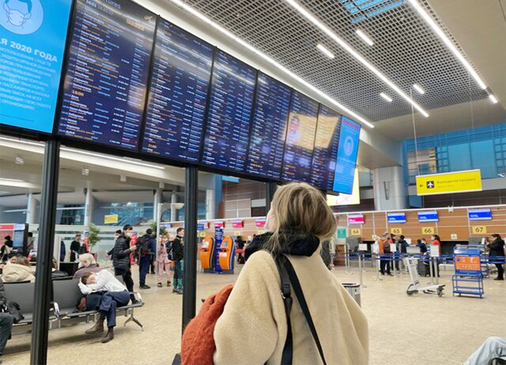 image Russia tells its citizens to avoid travel to the West