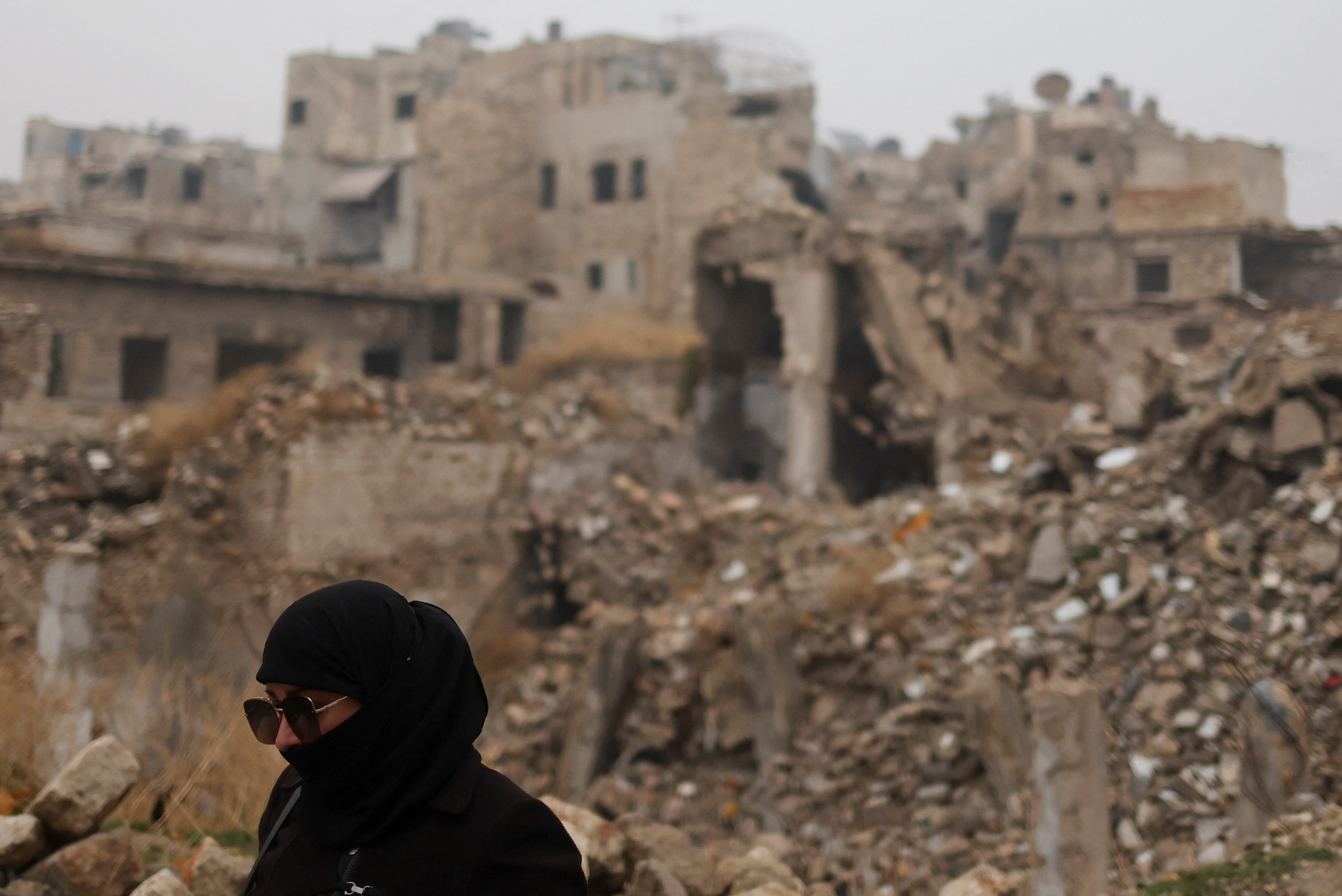 image Women rally for equal rights in Syria after Assad&#8217;s fall to Islamists