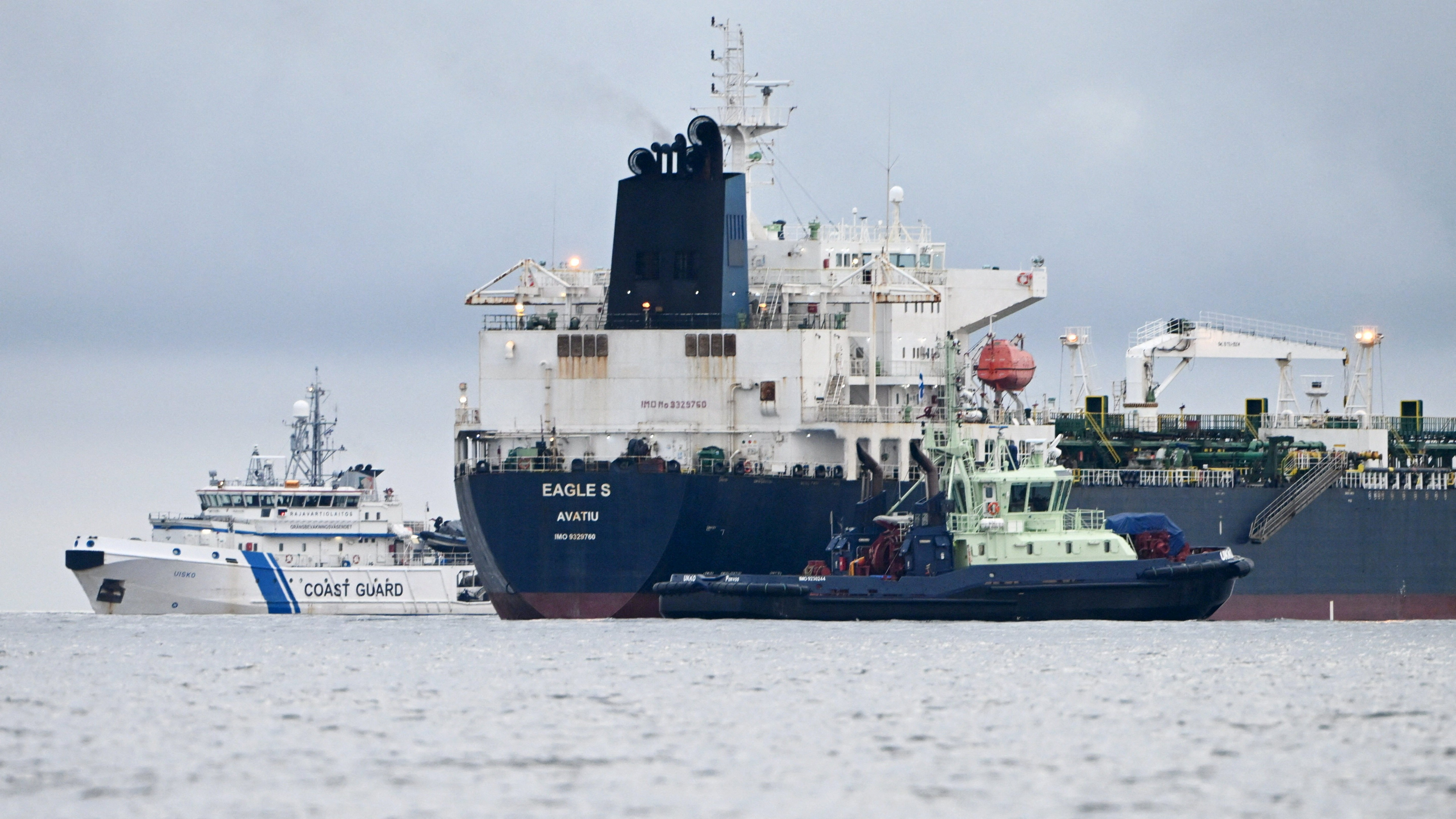 image Finland moves tanker suspected of undersea cable damage closer to port