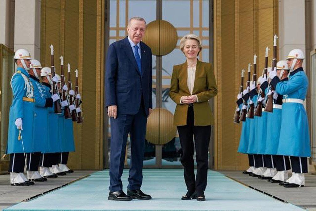 image Cyprus talks must resume ‘within UN framework’ von der Leyen tells Erdogan