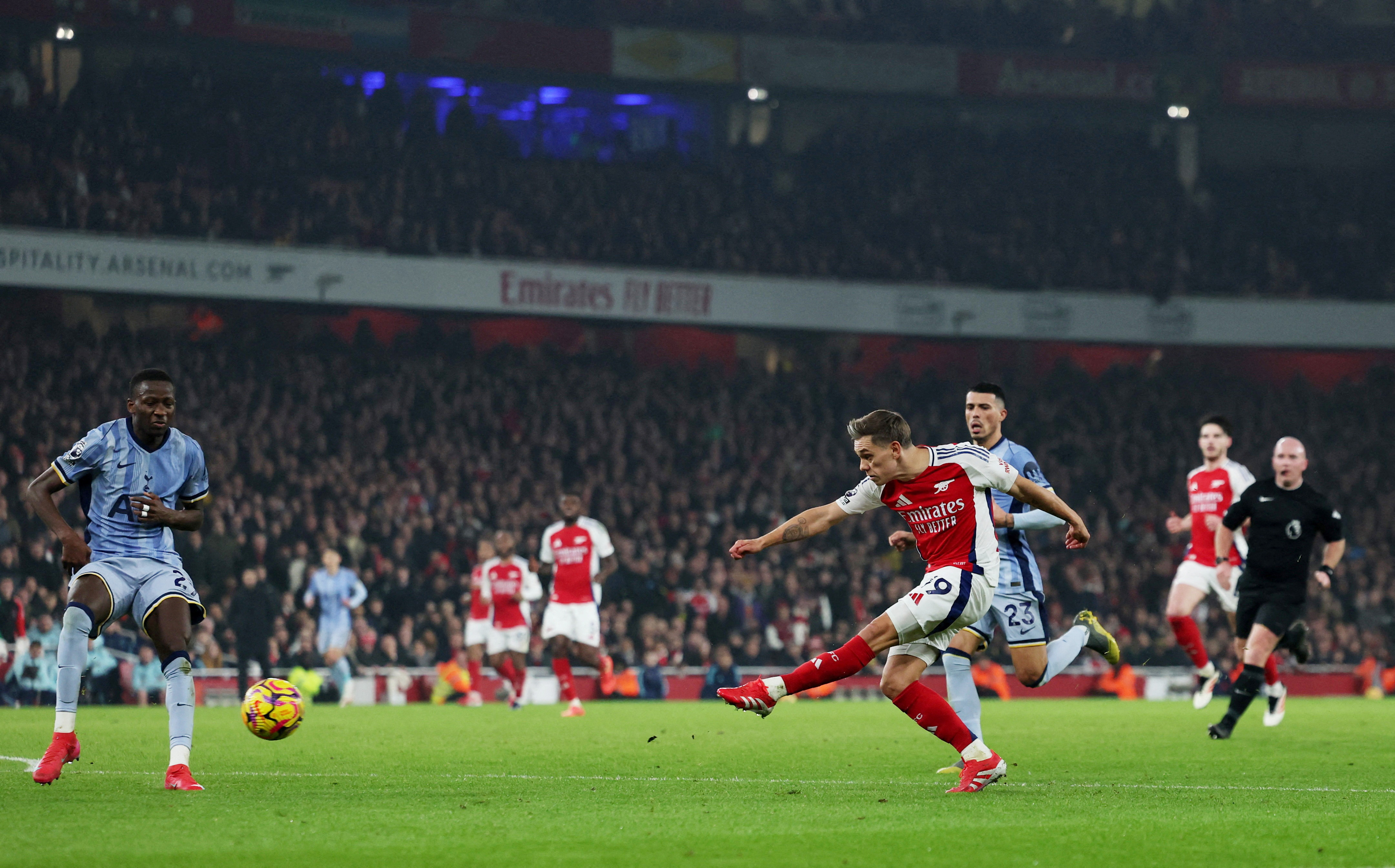 image Trossard seals derby win for Arsenal over Tottenham