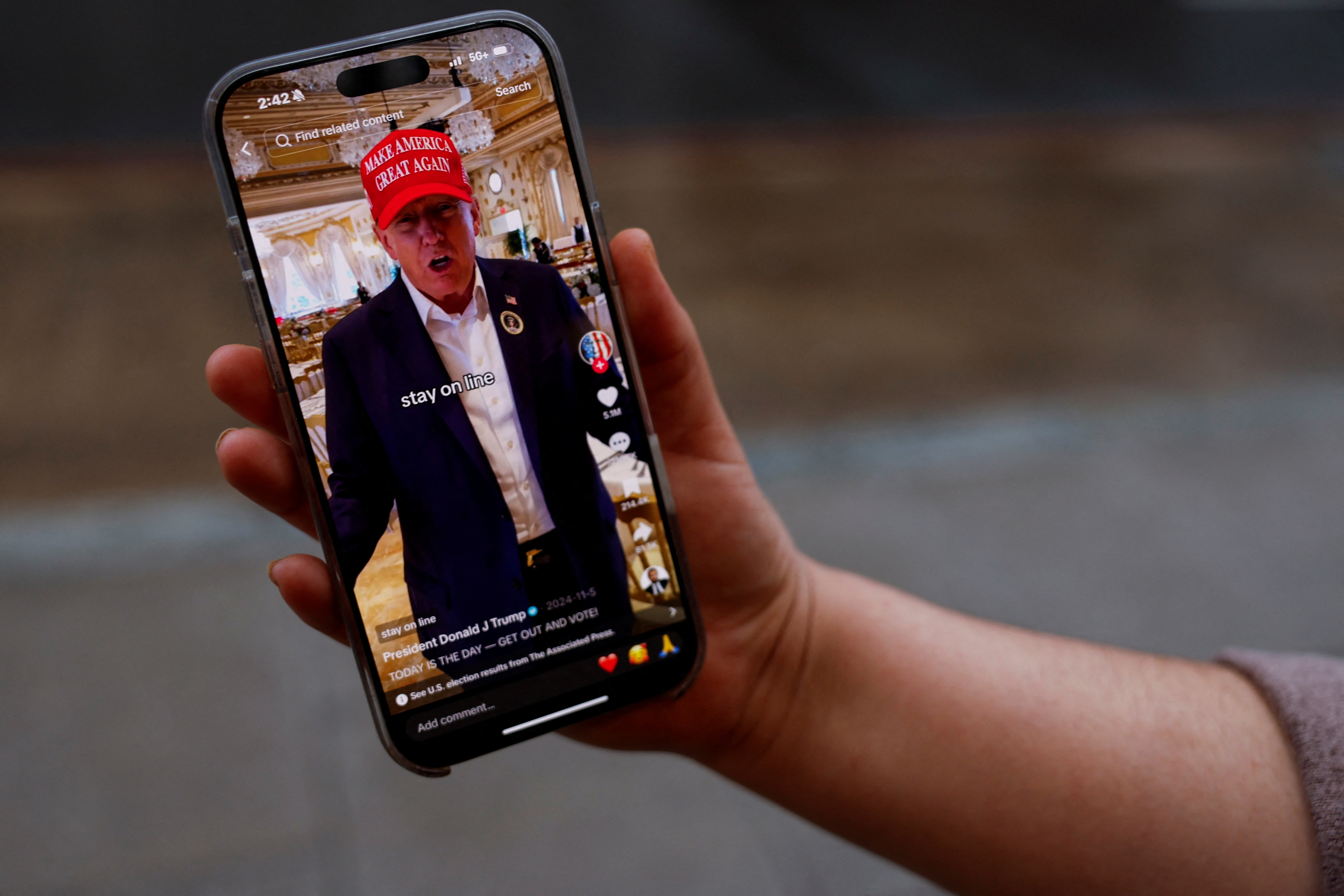 image TikTok restores US service after Trump says &#8216;we have to save it&#8217;