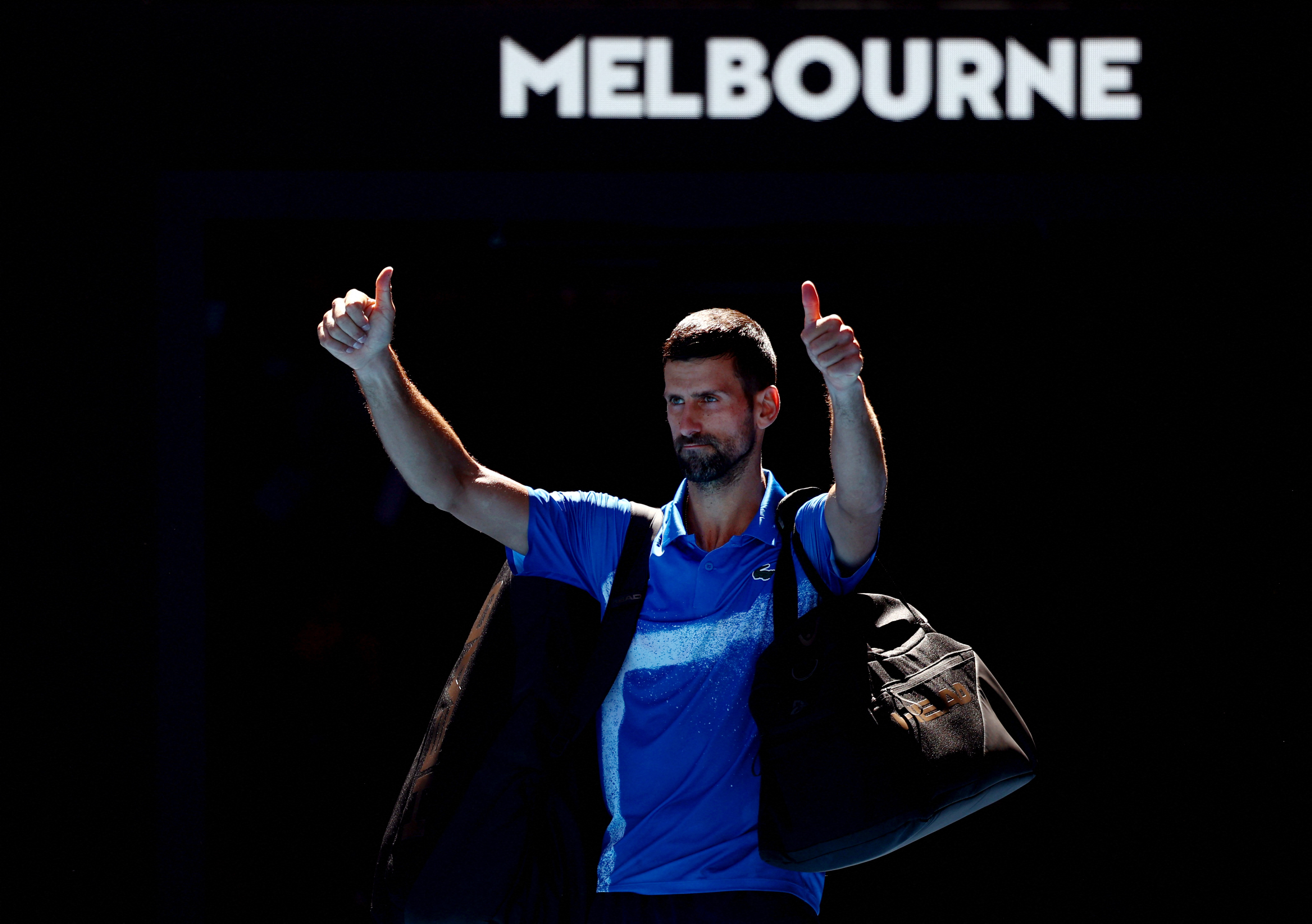 image Djokovic retires injured to put Zverev into Australian Open final