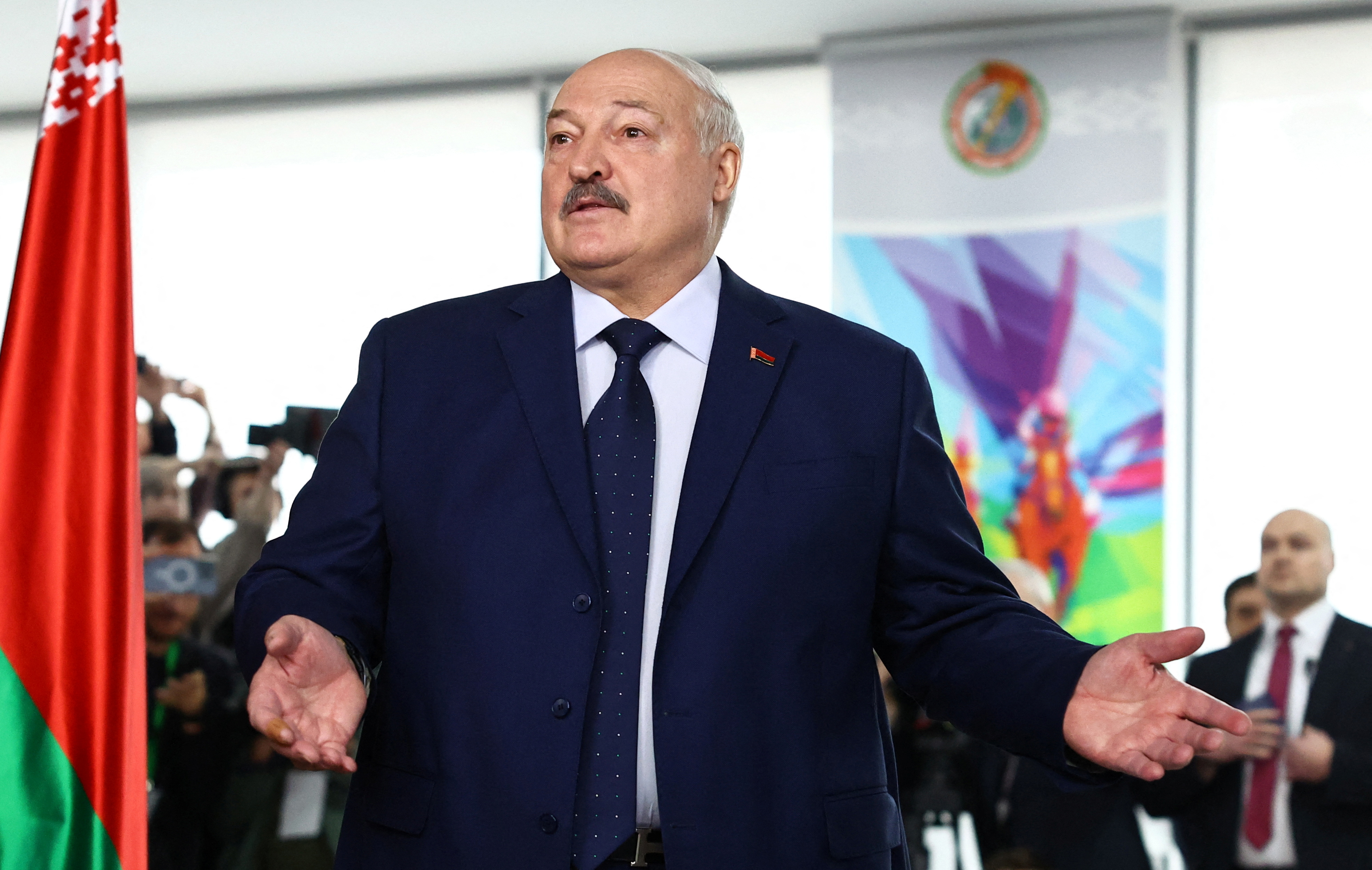 image Lukashenko declared winner in Belarus election with 87% of vote, West says it was a sham