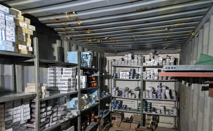 image Police find €200k of smuggled tobacco products in hidden shed