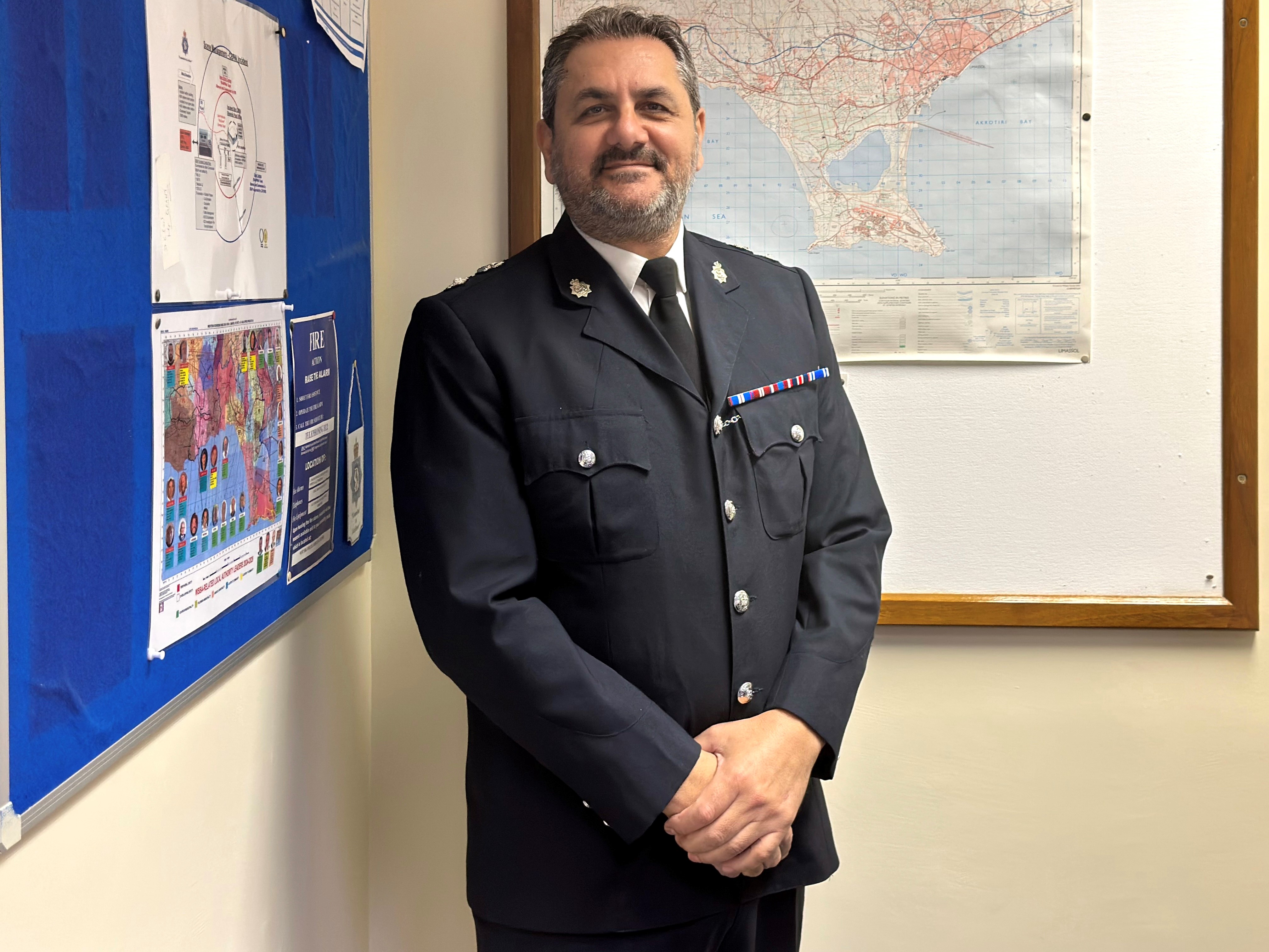 image British bases police officers to be awarded by King Charles