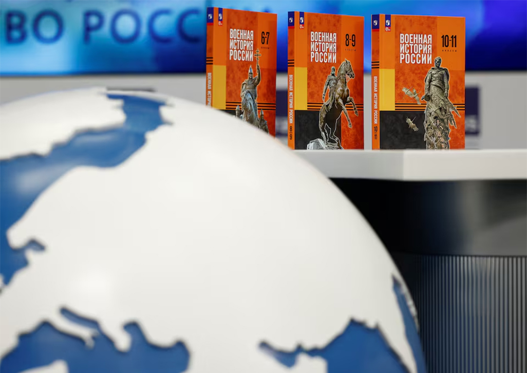 image Russia issues school textbook saying it was &#8216;forced&#8217; to march into Ukraine