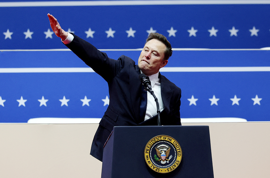 image Musk’s hand gesture during inauguration festivities draws scrutiny