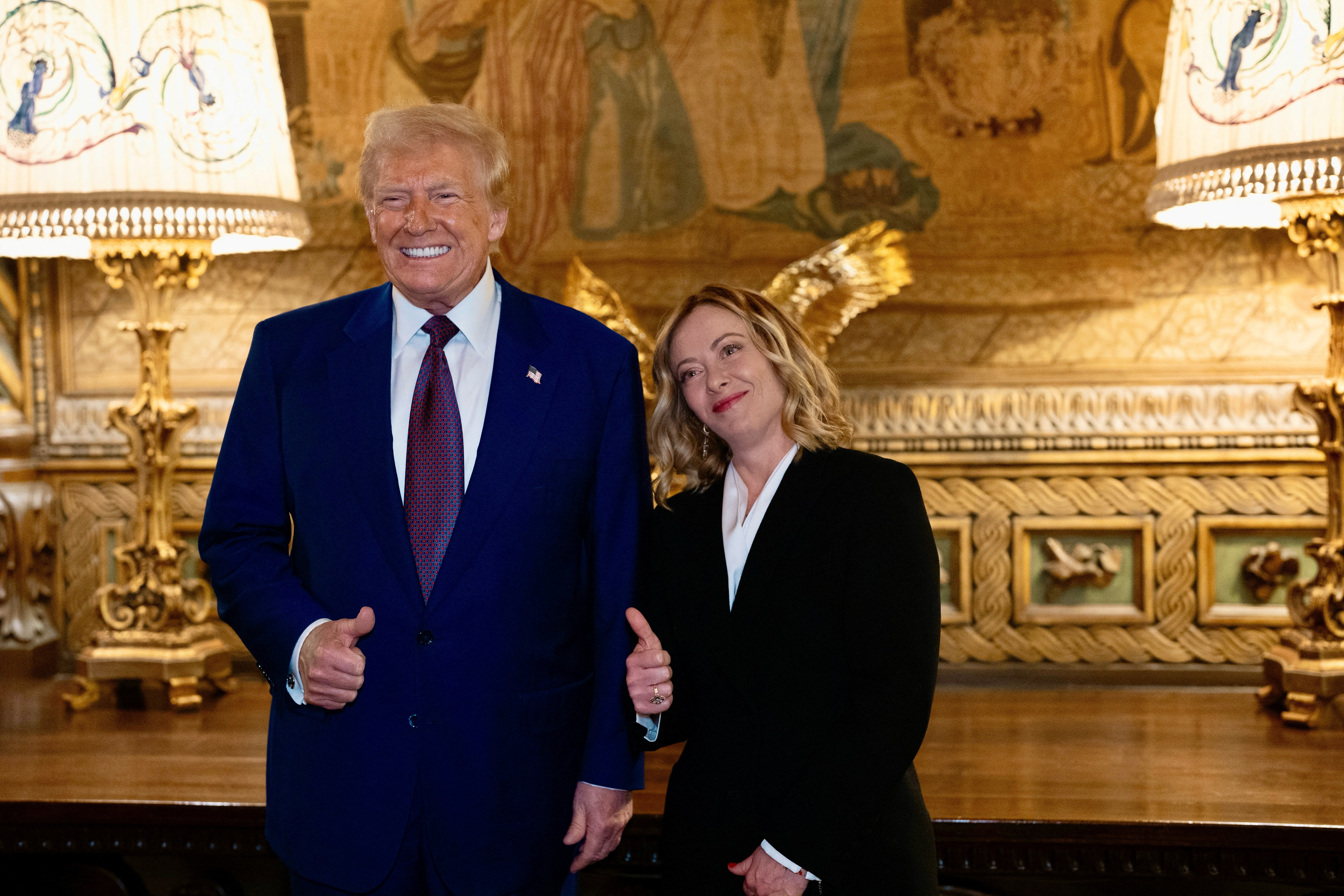 image Italy&#8217;s Meloni boosts ties with Trump in surprise Florida visit