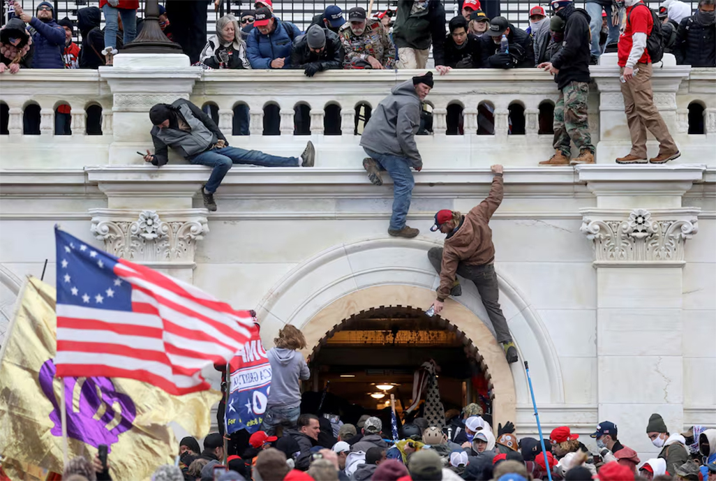image US Capitol rioters begin to leave prison following sweeping pardons