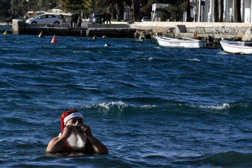 image Paphos winter swimmers take first dip of 2025