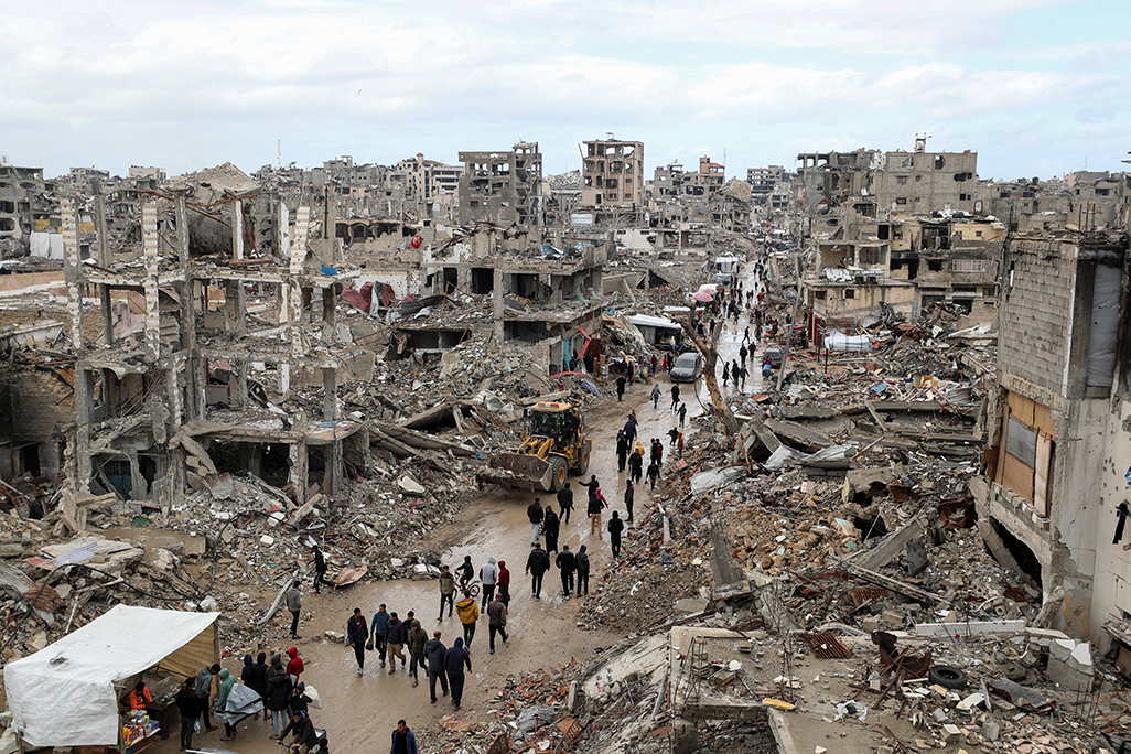 cover Trump says Israel would hand over Gaza after fighting, no US troops needed