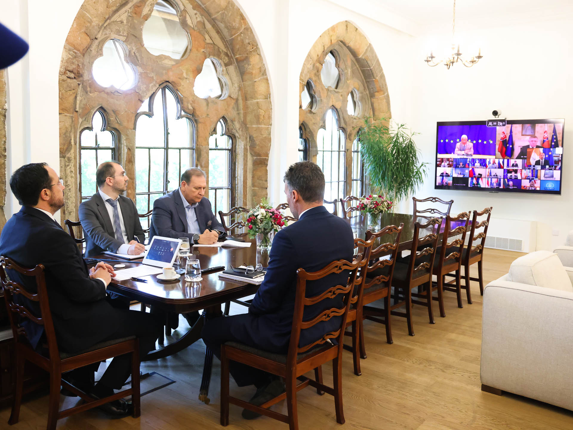image Christodoulides joins EU talks ahead of emergency summit