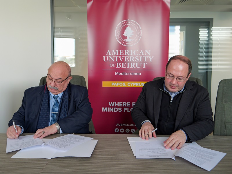 image AUB Mediterraneo, Cyprus Mathematical Society sign MoU of collaboration