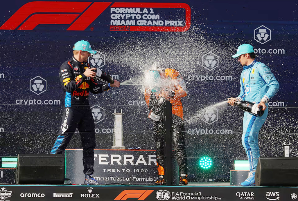 image Moet &amp; Chandon puts champagne back on the F1 podium