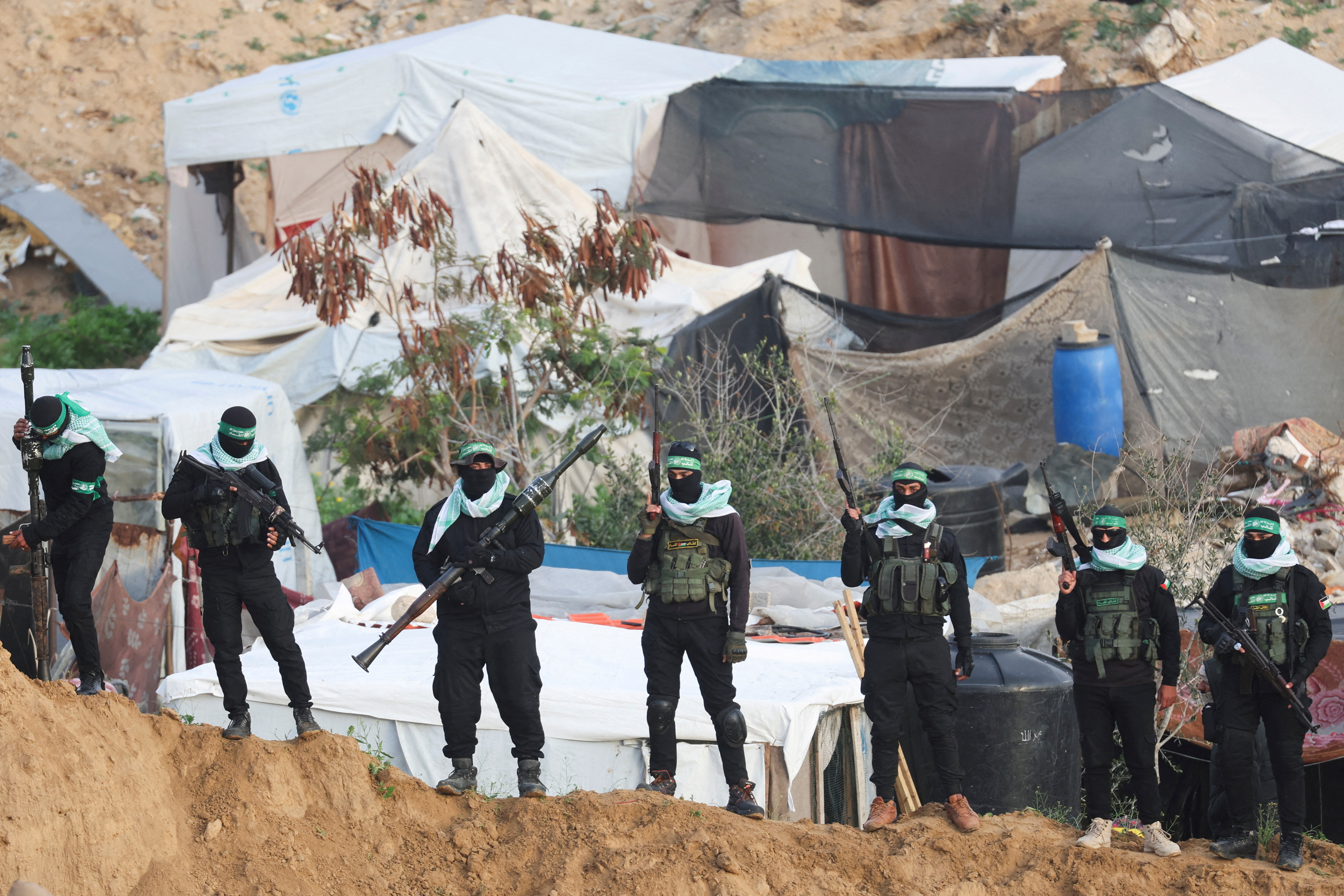image Hamas says Israel&#8217;s claim on hostages&#8217; handover ceremony is pretext to evade its obligations
