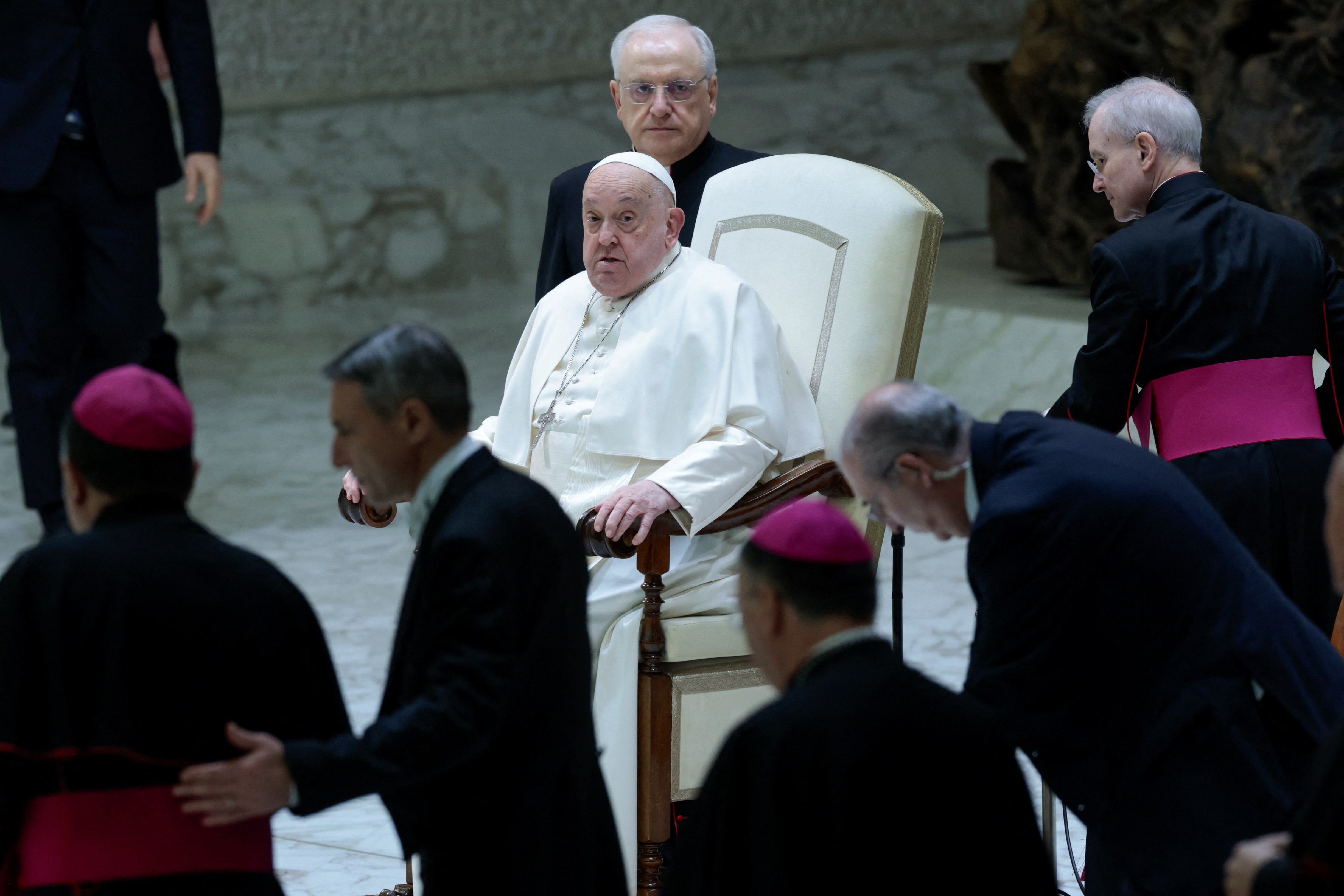 image Pope Francis is in critical condition but alert, Vatican says
