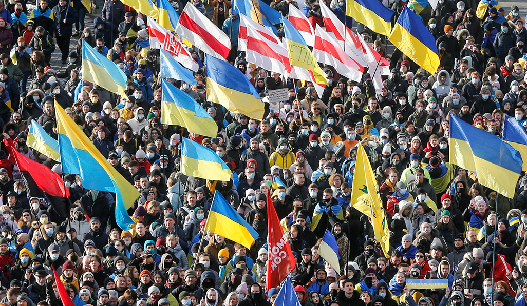 cover Dismay and defiance in Kyiv, as Trump takes &#8216;our enemy&#8217;s side&#8217;