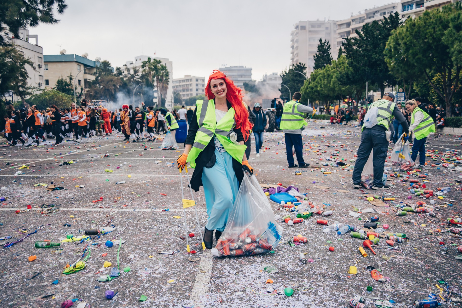 image City Friends Club and BBF invite carnival-goers to clean up after the Grand Parade