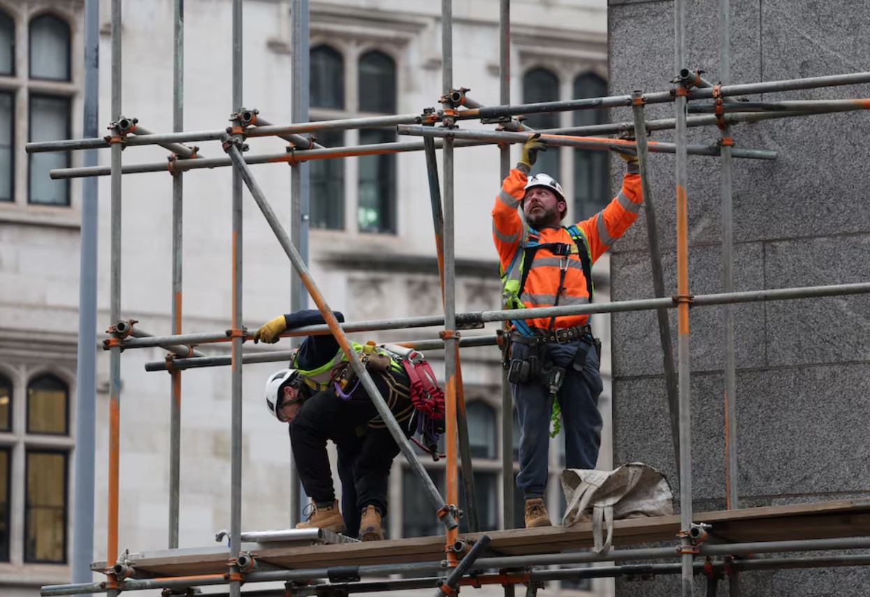 image UK construction activity tumbles in January, hit by housebuilding