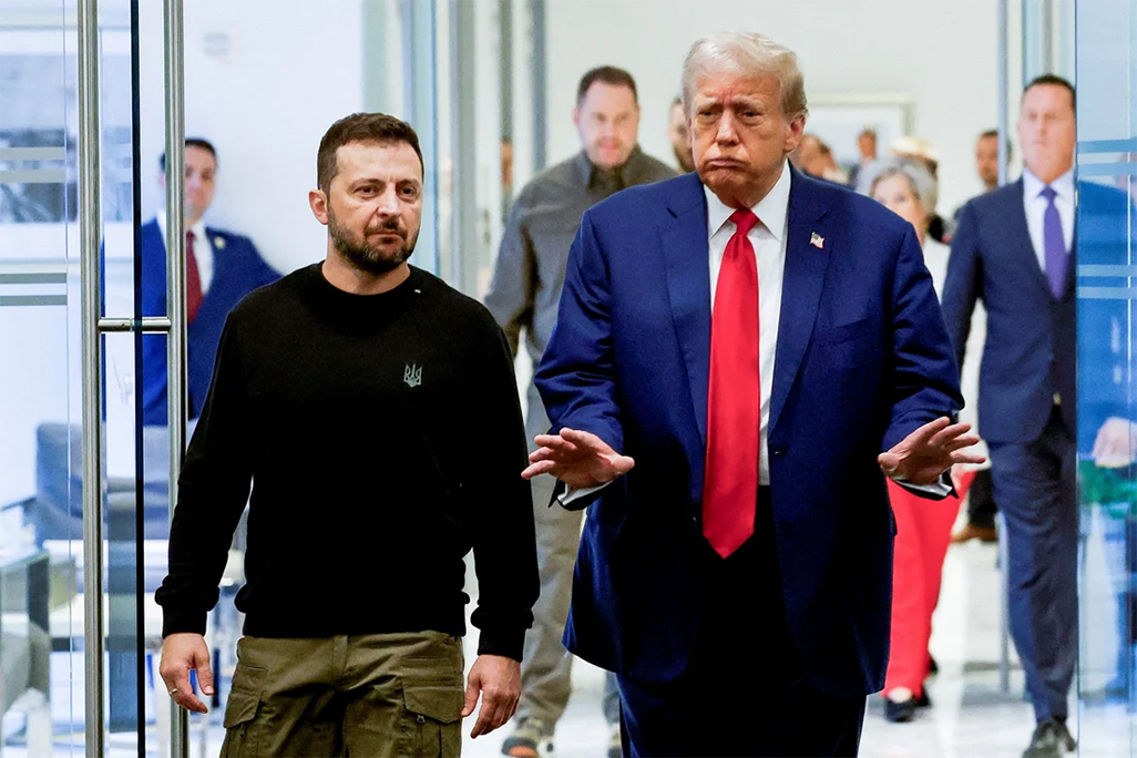 image Zelenskiy calls for US pragmatism after war of words