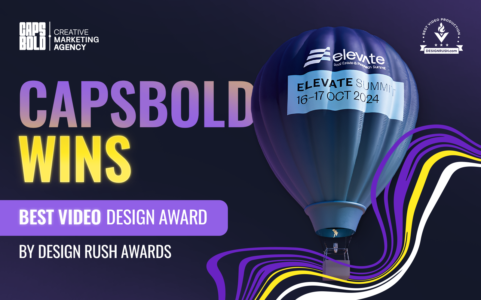 image CAPSBOLD wins best video design award for Elevate Summit
