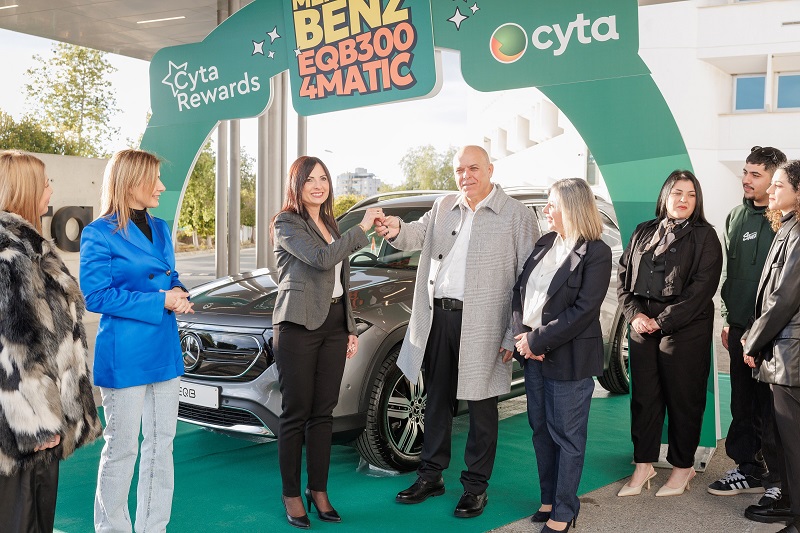image Cyta Rewards draw: winner receives new electric Mercedes-Benz EQB300