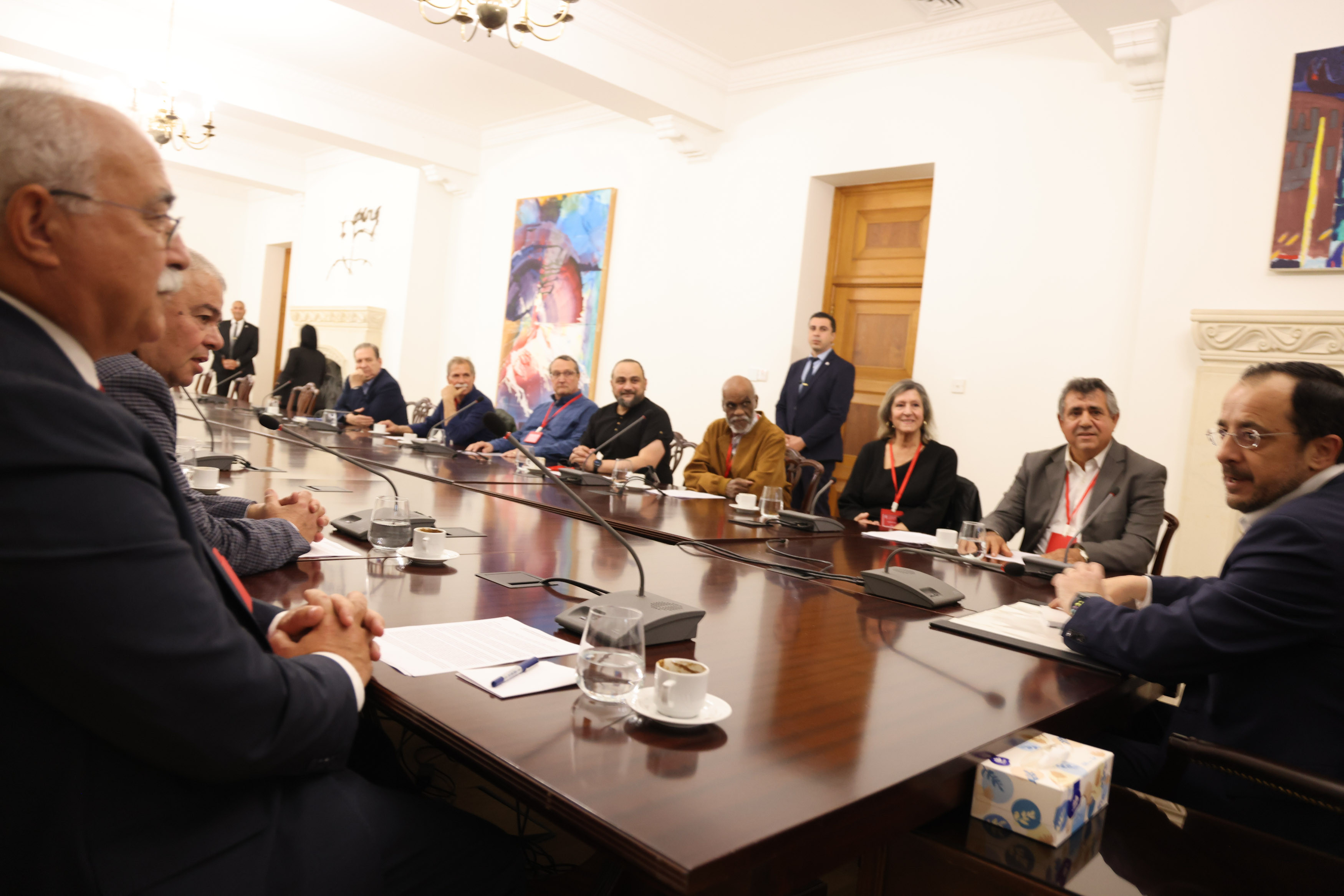 image Christodoulides meets selection of Turkish Cypriots ahead of Geneva meeting