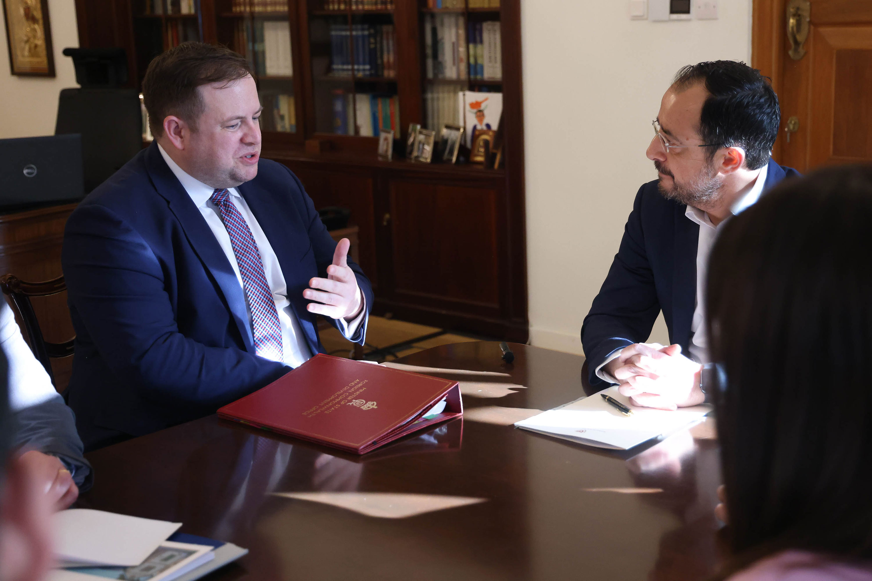 image Doughty holds &#8216;constructive&#8217; meetings in Nicosia ahead of Geneva talks