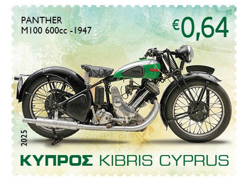 image New stamps featuring vintage motorcycles from museum’s collection