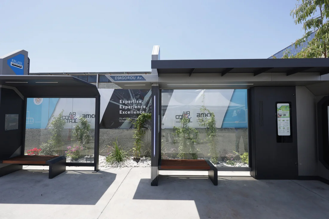 image Vafeades insists smart bus stops are not the wrong way round