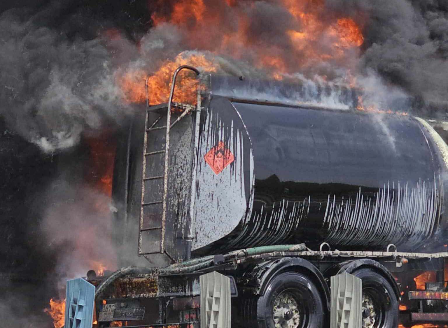 image Highway reopens after serious lorry crash, drivers hospitalised