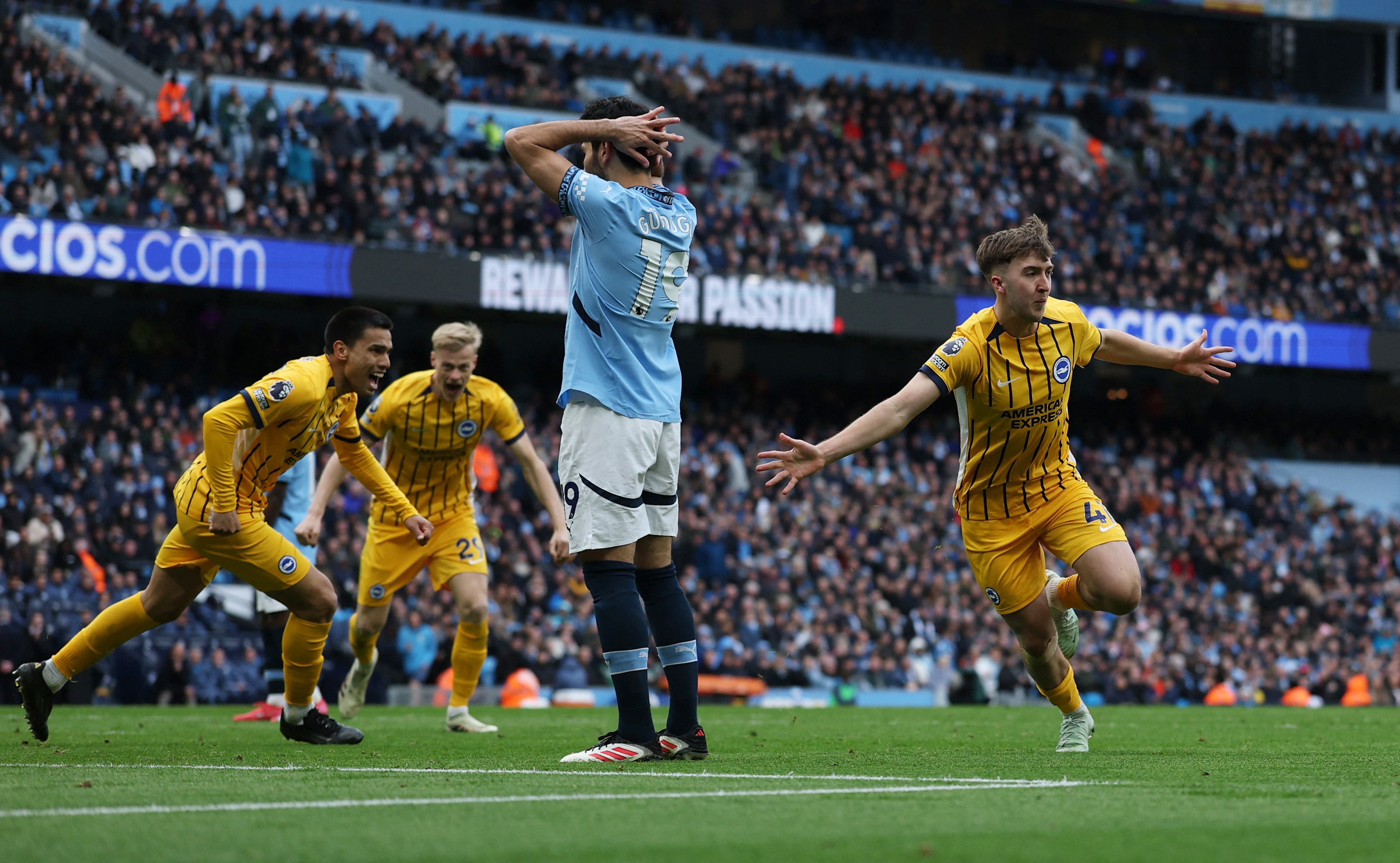 image Man City held to 2-2 home draw by Brighton