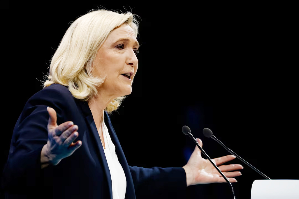 image Despite her outrage, Le Pen risks a political ban that is increasingly common in France
