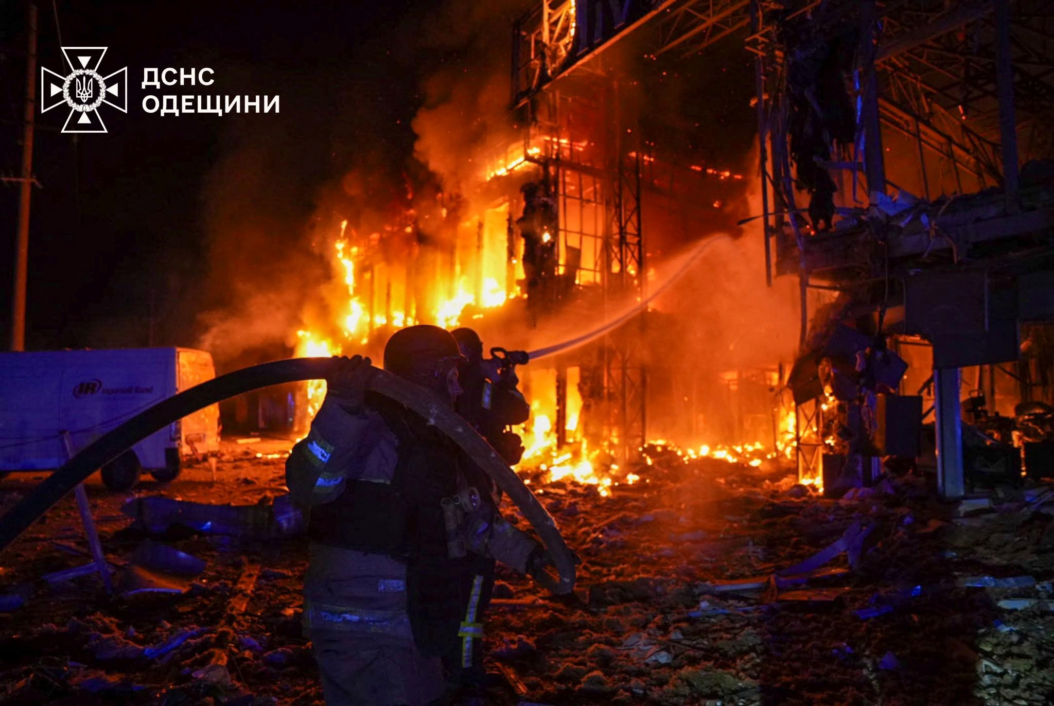 image Russian drones hammer Ukraine&#8217;s Odesa as Czech leader visits