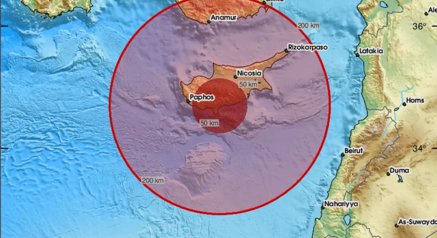 image Small earthquake felt in Cyprus
