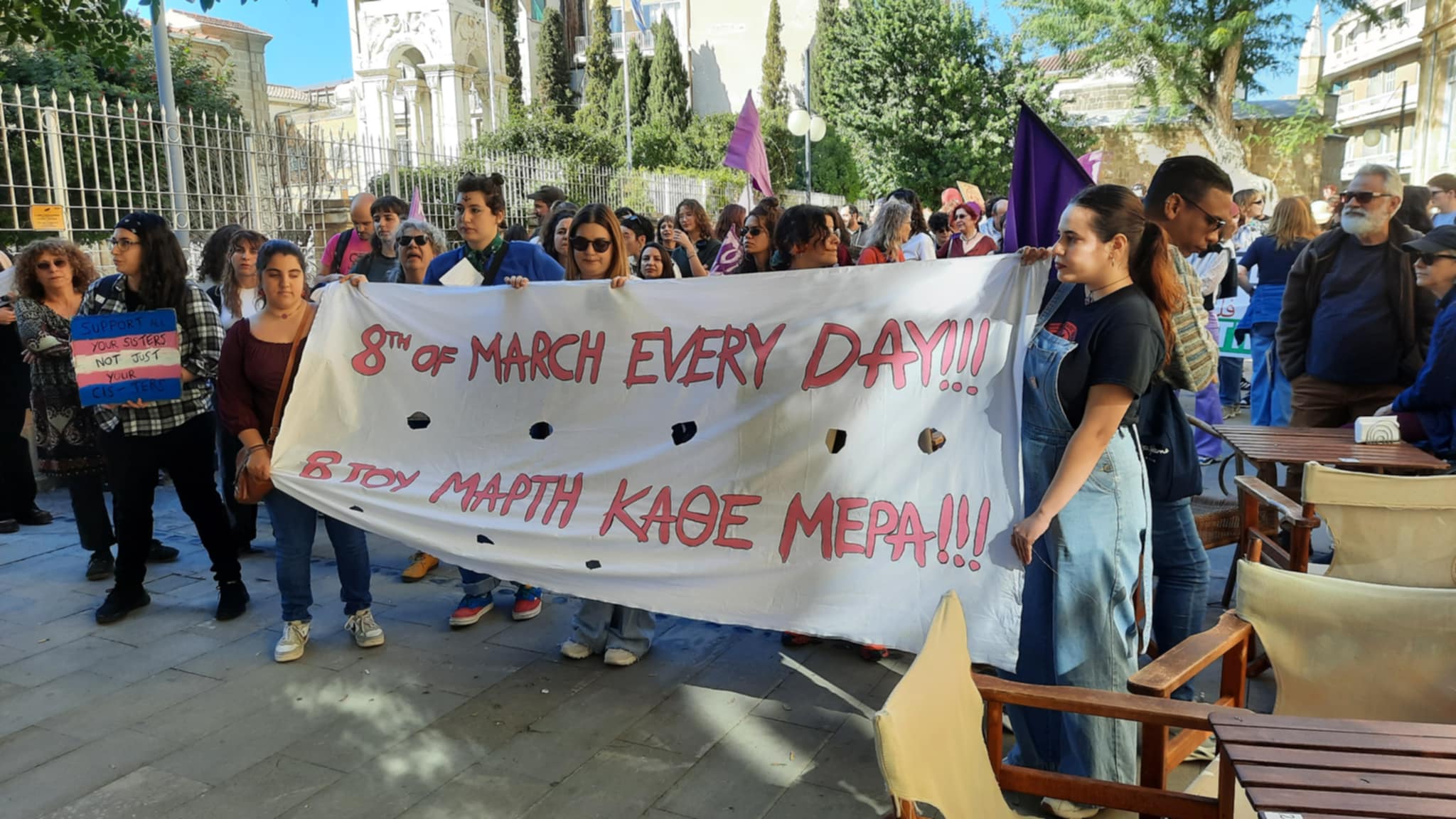 image Women demonstrate on Women’s Day to demand emancipation