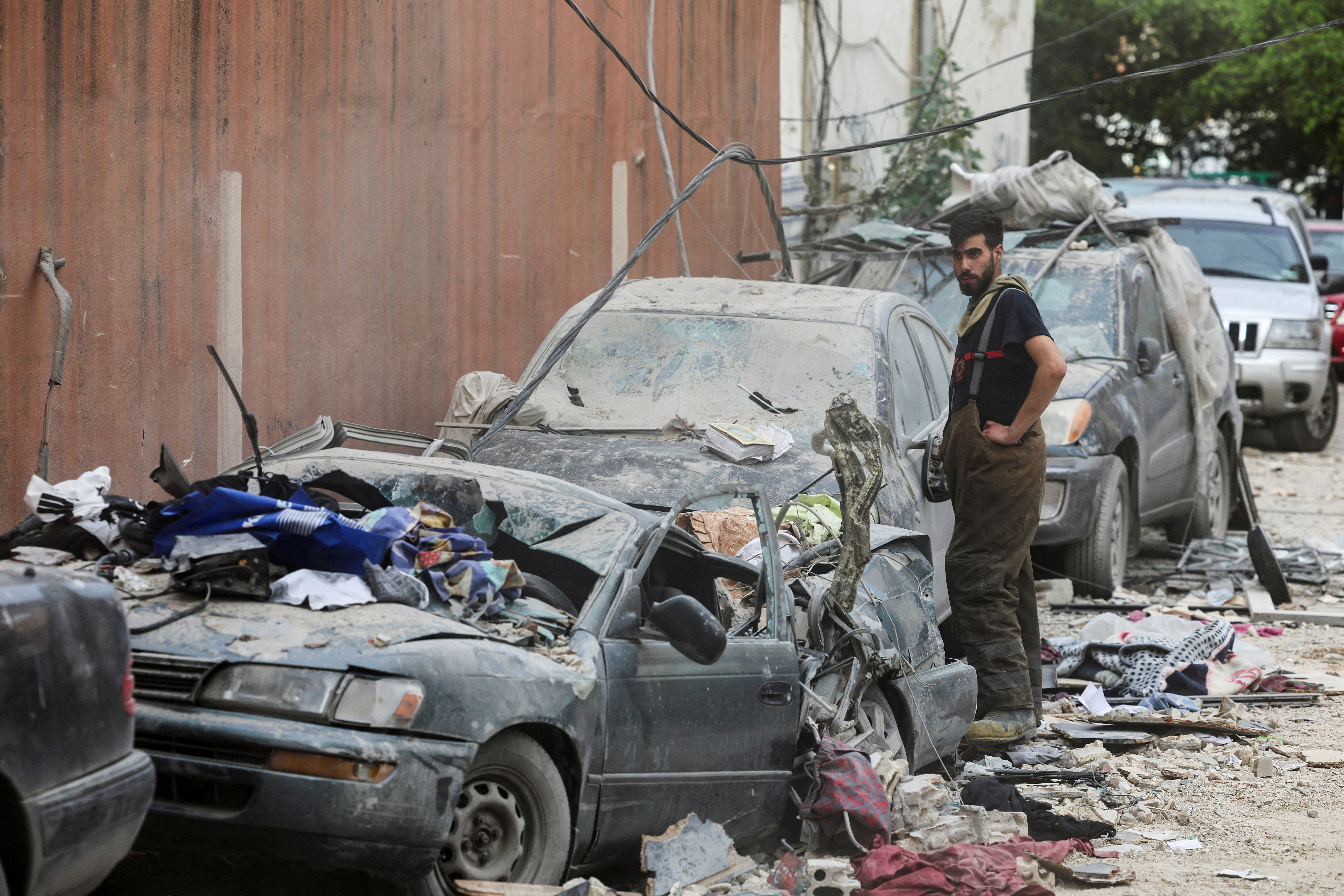 image Israeli airstrike on Beirut suburb kills three, shakes fragile ceasefire