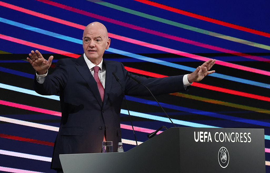 image FIFA very careful with calendar, player welfare, Infantino says