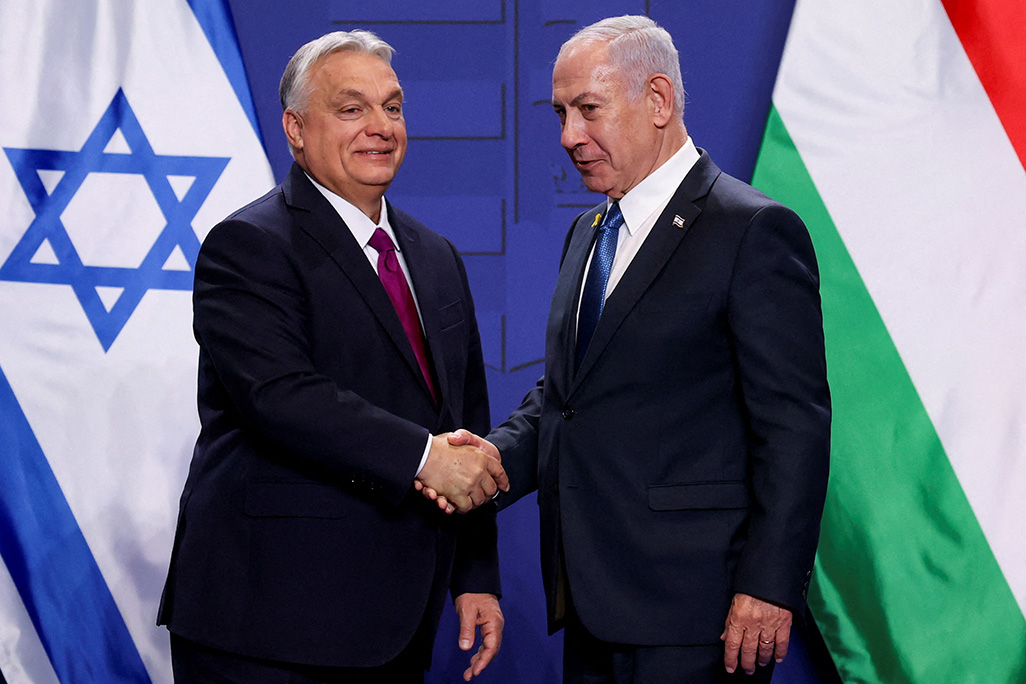 image Israeli leader Netanyahu applauds Hungary&#8217;s ICC exit on Budapest visit