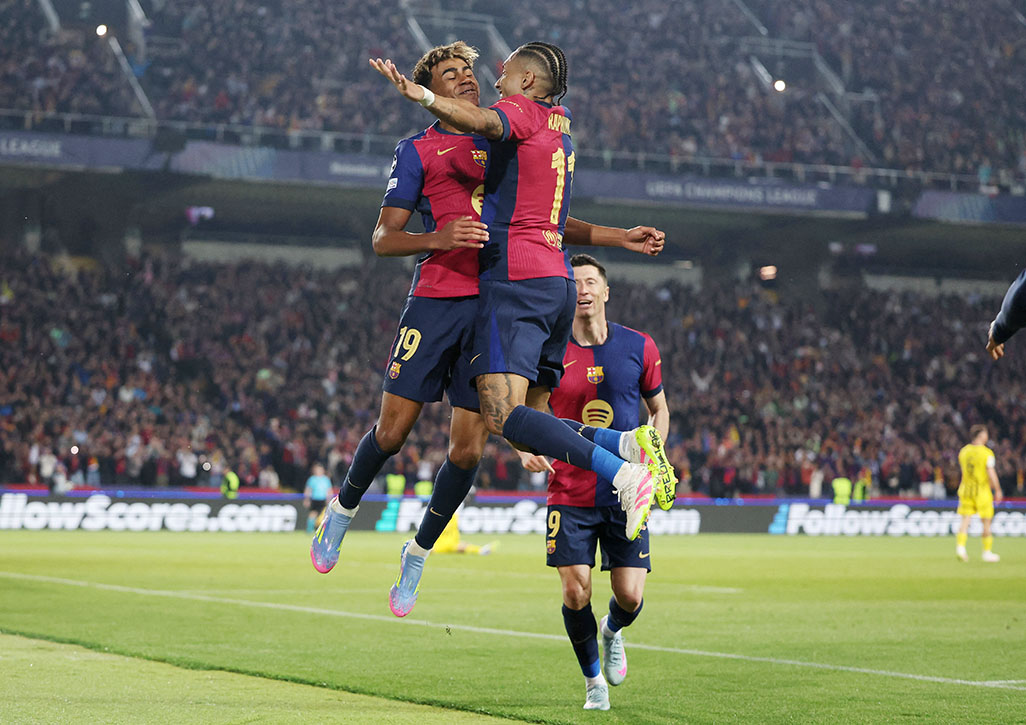 image Flick urges focus as Barca look to finish the job against Dortmund