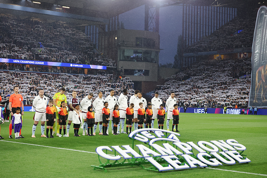 image Villa hit a bum note with wrong anthem for Champions League match