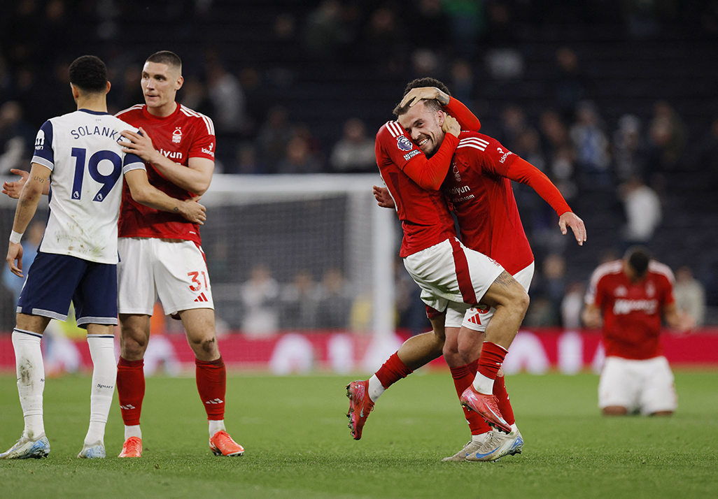 image Forest beat Tottenham to go third