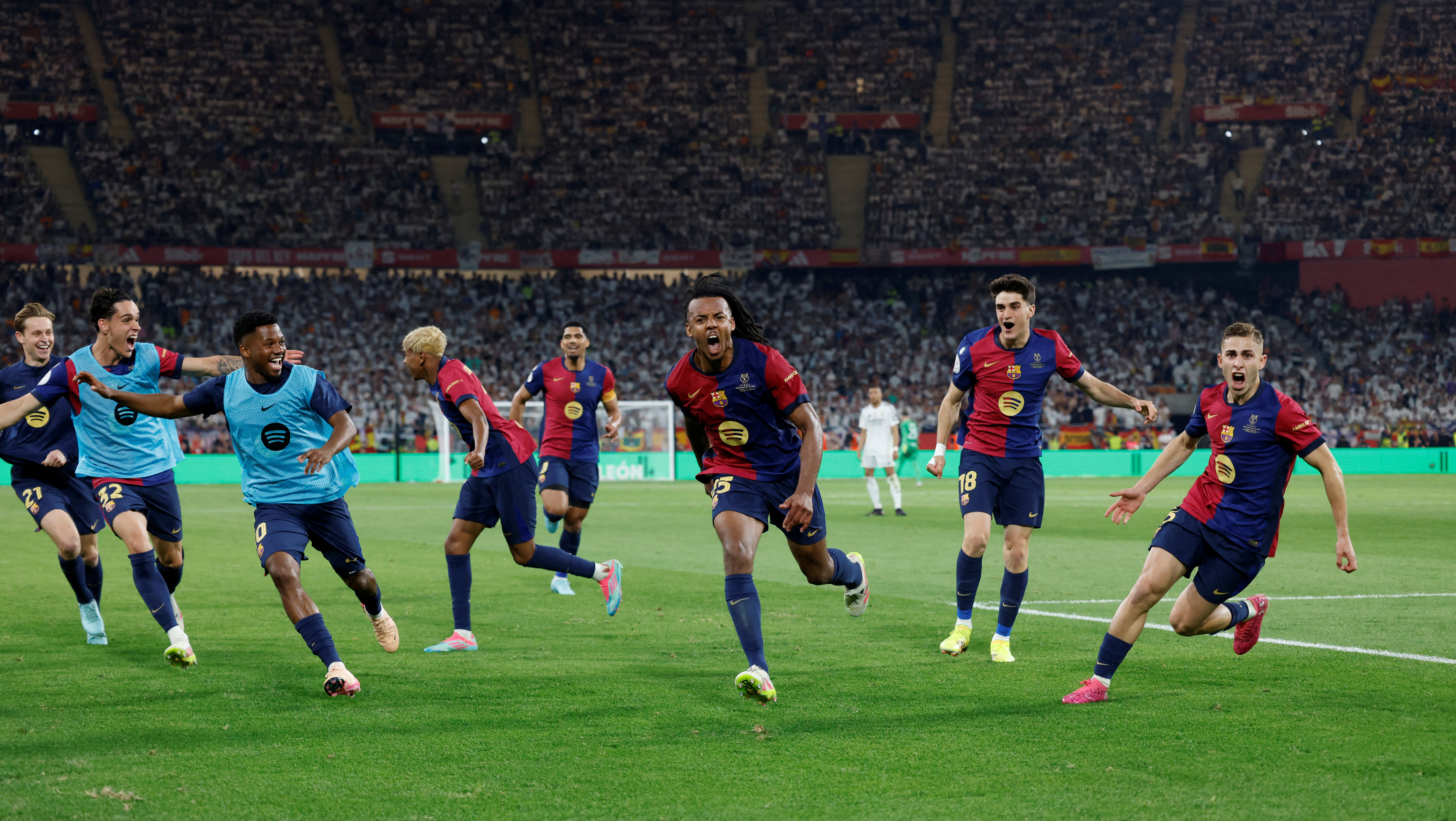 image Barcelona eye treble after beating Real Madrid in cup final
