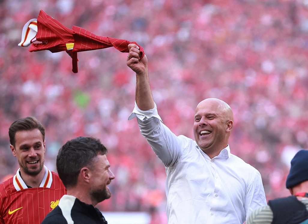 image Liverpool’s Slot honours Klopp after clinching Premier League title