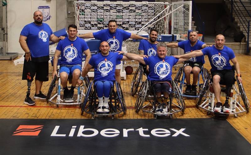 image Teamwork, respect, resilience characterise Libertex-Apollon wheelchair basketball tie
