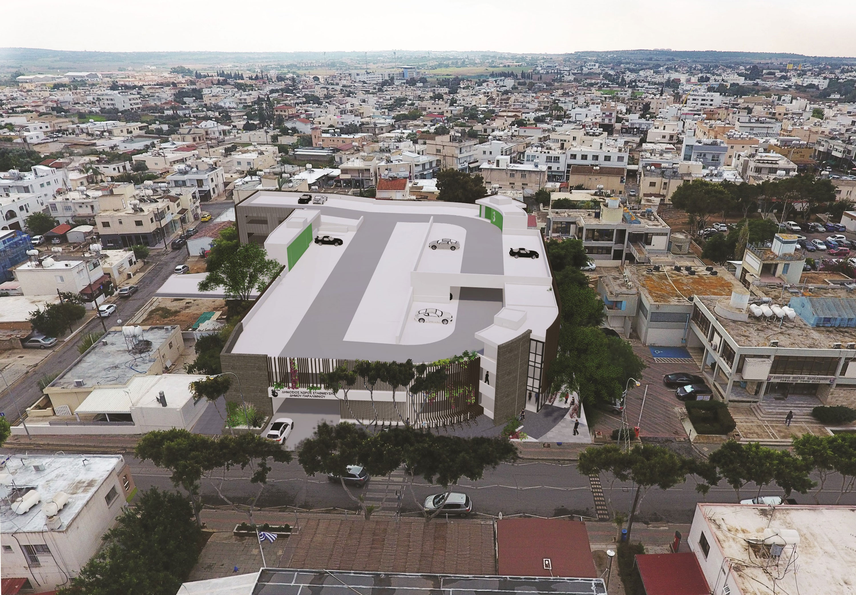 image €7 million car park under construction in Paralimni
