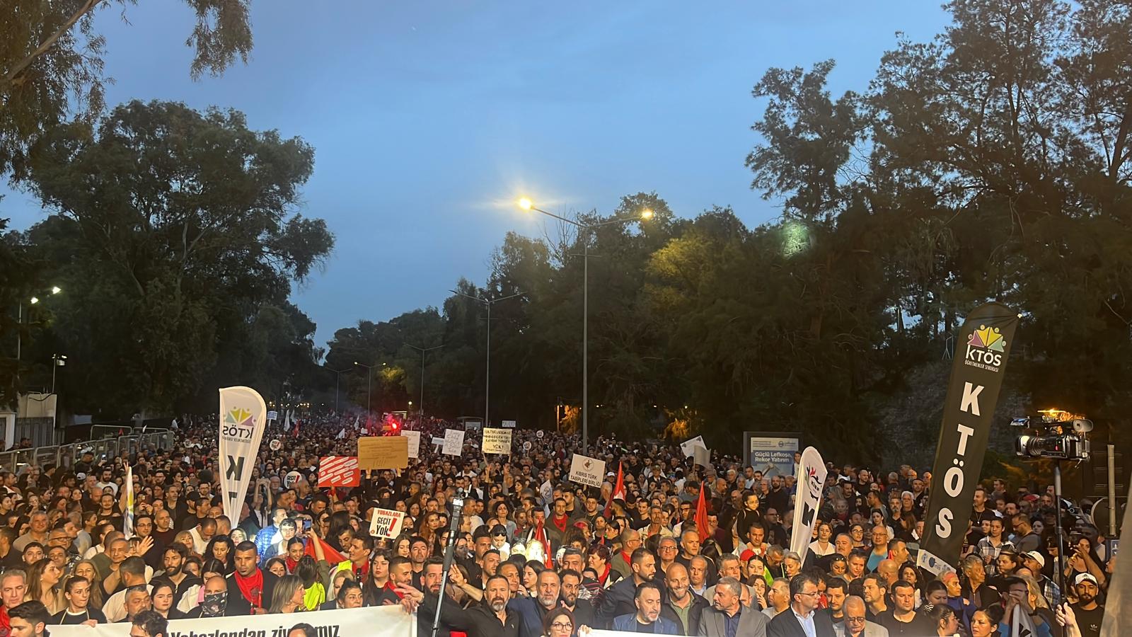 image 13,000 Turkish Cypriots march against plan to legalise hijabs in schools