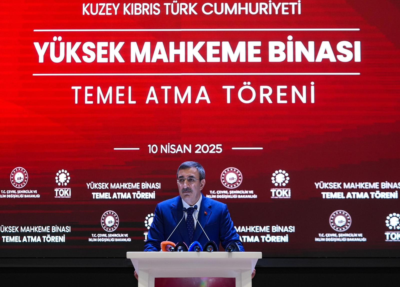 image Turkey’s Yilmaz attends groundbreaking ceremony for north’s new courthouse